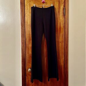 Miss Circle Black Flare Boot Cut Pants Trousers High Waisted Women Small Pull On